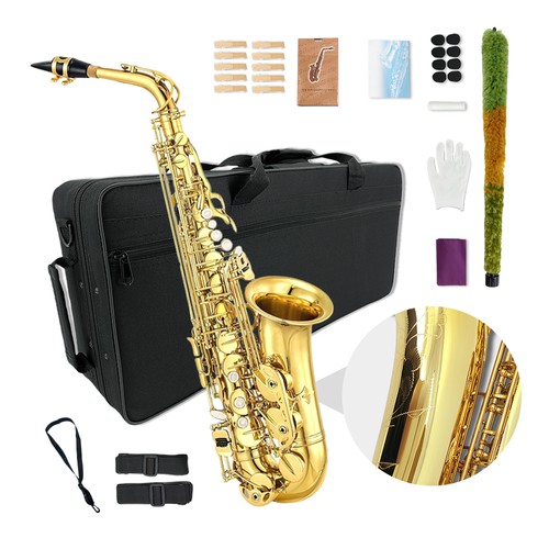 Flat alto saxophone with - e,