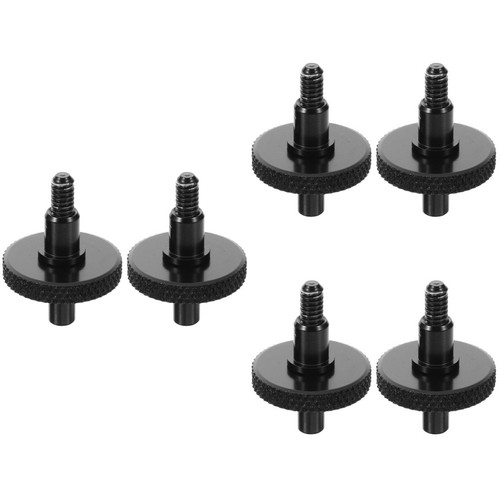 3pairs black metal double bass - black,